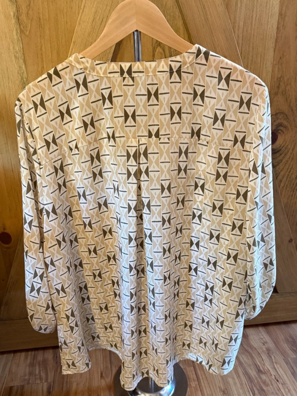 Cato Geometric Print Zip Top Long Sleeve XL - Picture 2 of 5